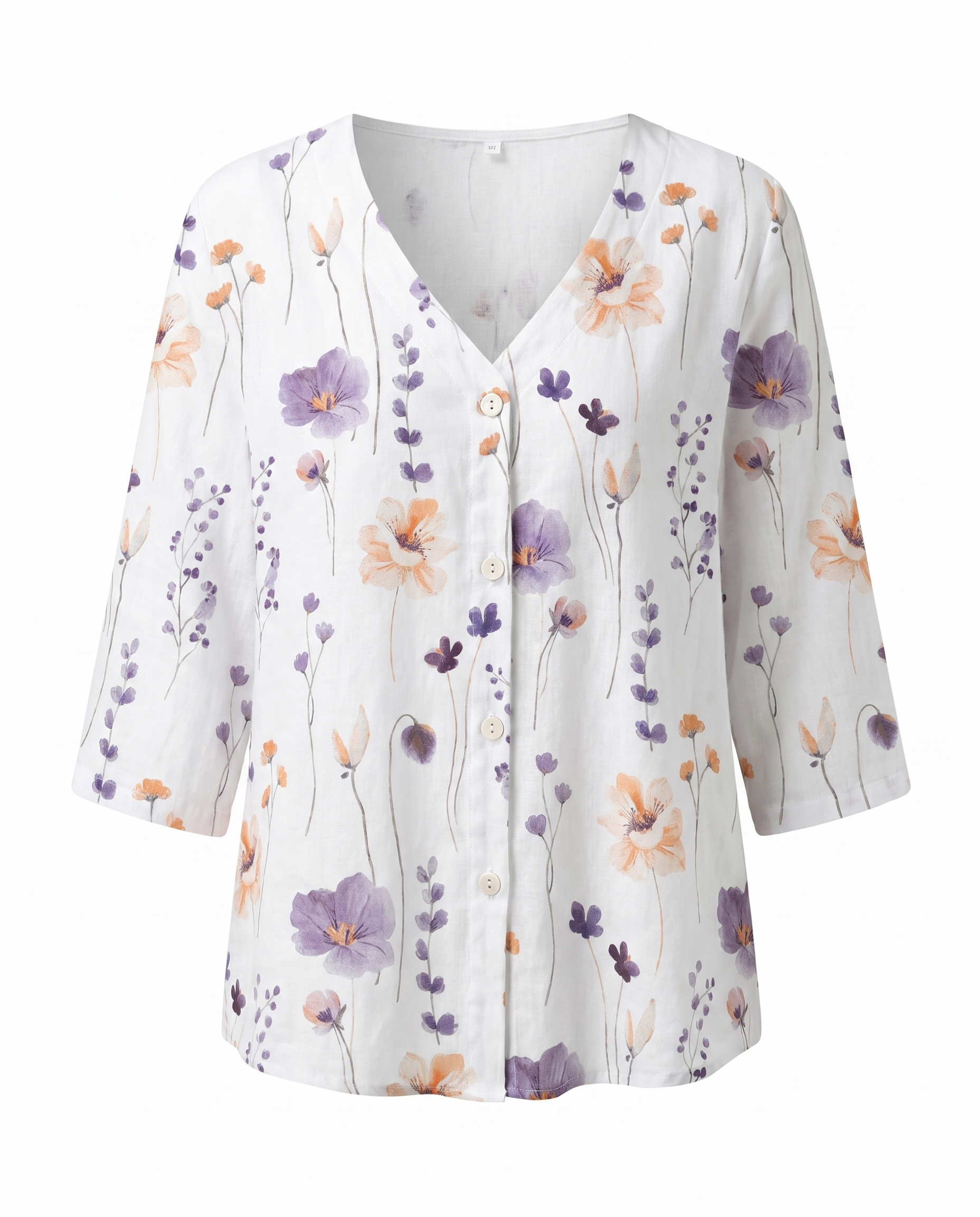 Xavieria | Charming Embroidered V-Neck Blouse